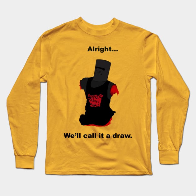 The Black Knight Long Sleeve T-Shirt by GrinningMonkey